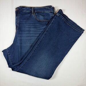 🔴 Terra & Sky Stretch Bootcut Jeans - Dark Wash Denim - Size 22W Petite